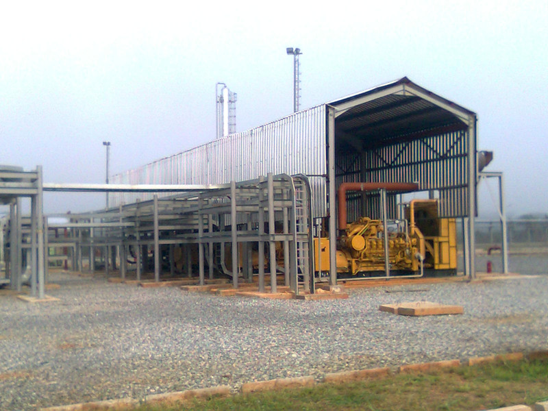   <br /> 2. Oghara Gas Plant GAS GENSETS serviced by JIB Crane components shown above to facilitate routine maintenance functions.

                            